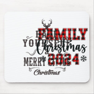 Merry Christmas Funny Matching Family Xmas Gift Te Mouse Pad