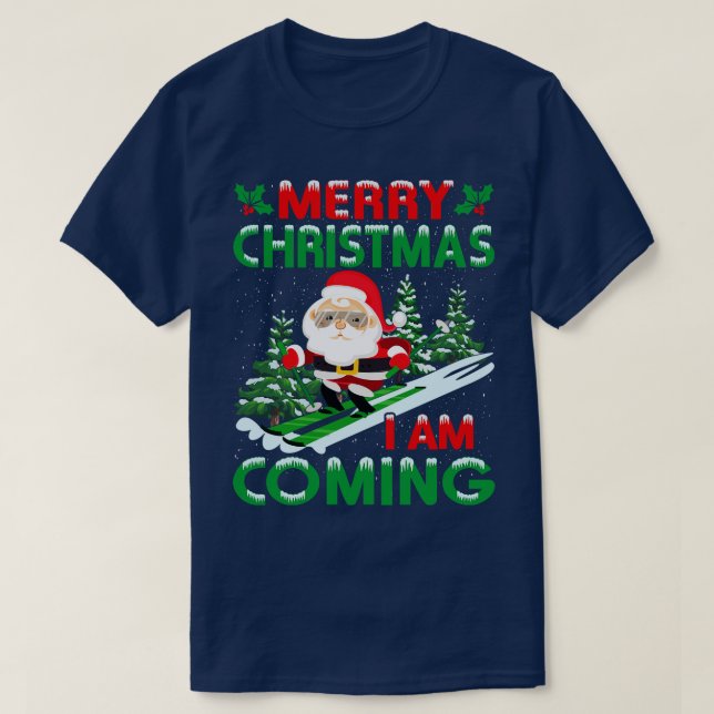 Merry christmas Funny Santa T-Shirt (Design Front)