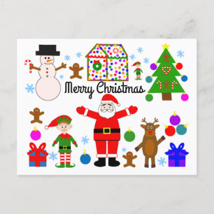 Merry Christmas Gathering #1 Postcard