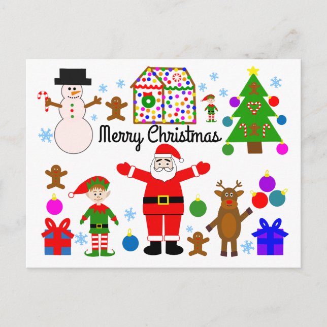 Merry Christmas Gathering #1 Postcard (Front)