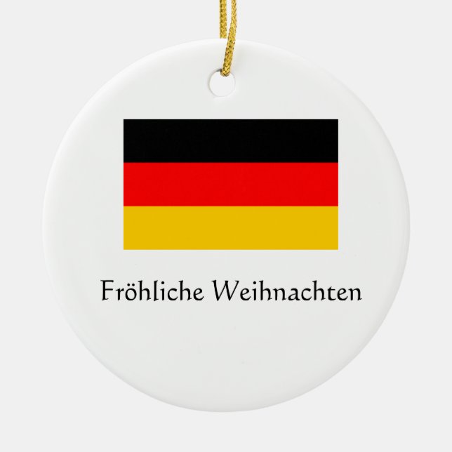 Merry Christmas German Ornament (Front)