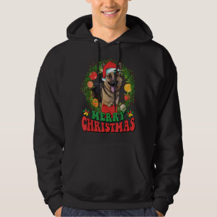Merry Christmas German Shepherd Santa Dog Ugly Swe Hoodie
