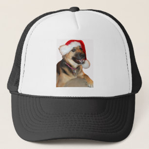 Merry Christmas German Shepherd Trucker Hat