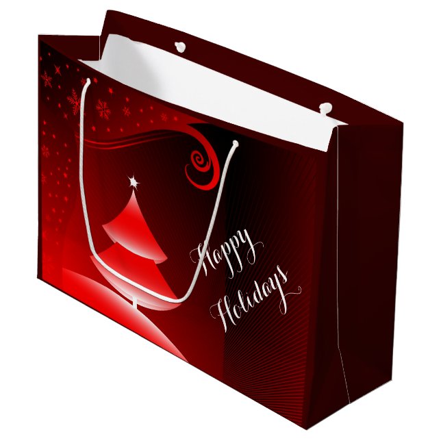 Merry Christmas Gift Bag (Front Angled)