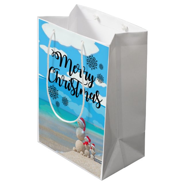 Merry Christmas Gift Bags (Back Angled)