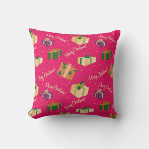 Merry Christmas Gift Boxes Cushion