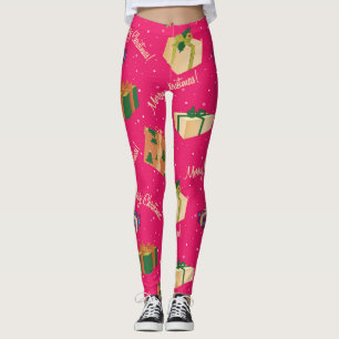 Merry Christmas Gift Boxes Leggings