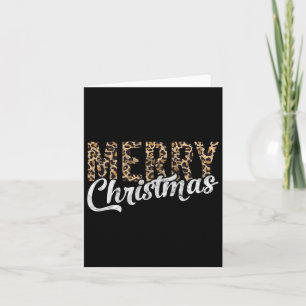 Merry Christmas Gift Family Xmas Leopard Buffalo P Card