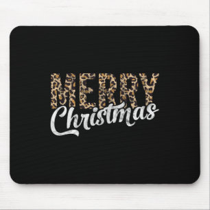 Merry Christmas Gift Family Xmas Leopard Buffalo P Mouse Pad