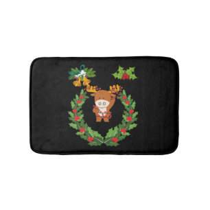 Merry Christmas  Gift for Christmas  Family     Bath Mat