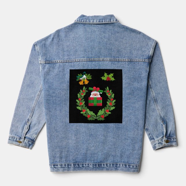 Merry Christmas  Gift for Christmas  Family Denim Jacket (Back)