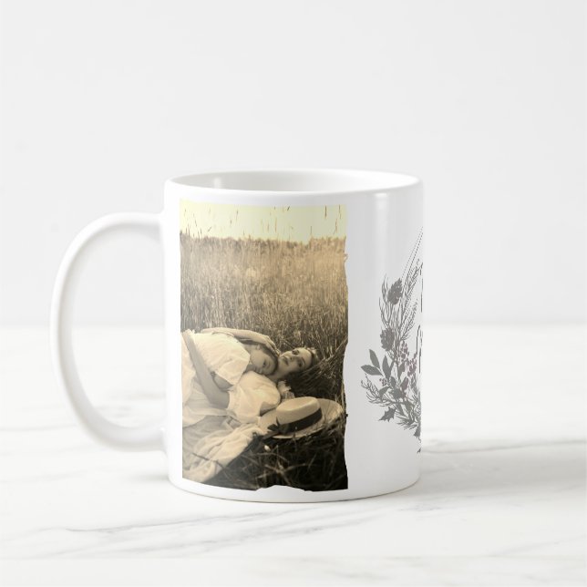 Merry Christmas Gift I Love You Mum Custom Photo Coffee Mug (Left)