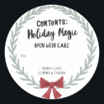 Merry Christmas Gift Label Personalized with Names<br><div class="desc">Personalized Christmas Label Stickers – Add a Festive Touch!

Make every gift extra special with personalized Christmas label stickers,  designed to add a unique and festive flair to your holiday packages.</div>