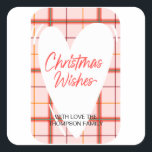 Merry Christmas Gift Label Personalized with Names<br><div class="desc">Personalized Christmas Label Stickers – Add a Festive Touch!

Make every gift extra special with personalized Christmas label stickers,  designed to add a unique and festive flair to your holiday packages.</div>