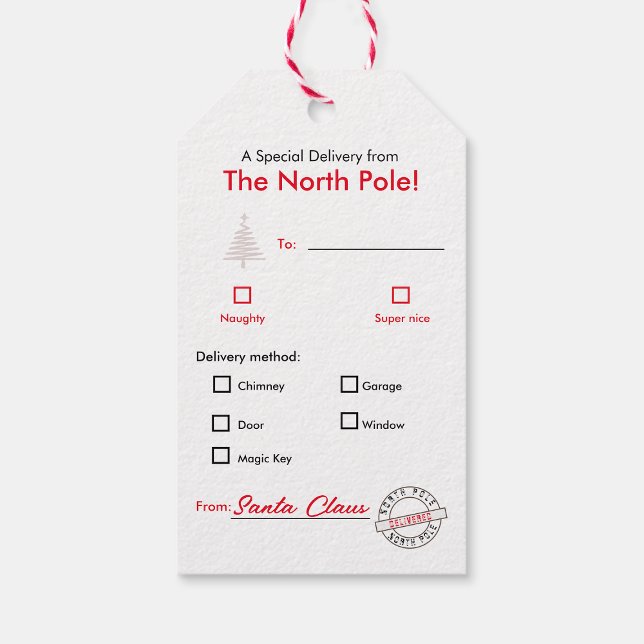 Merry Christmas Gift Tag for kids (Creator Uploaded)