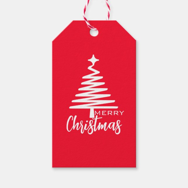 Merry Christmas Gift Tag to personalise (Front)