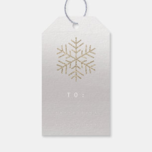 Merry Christmas Gift To Script Gold Grey Red Tags