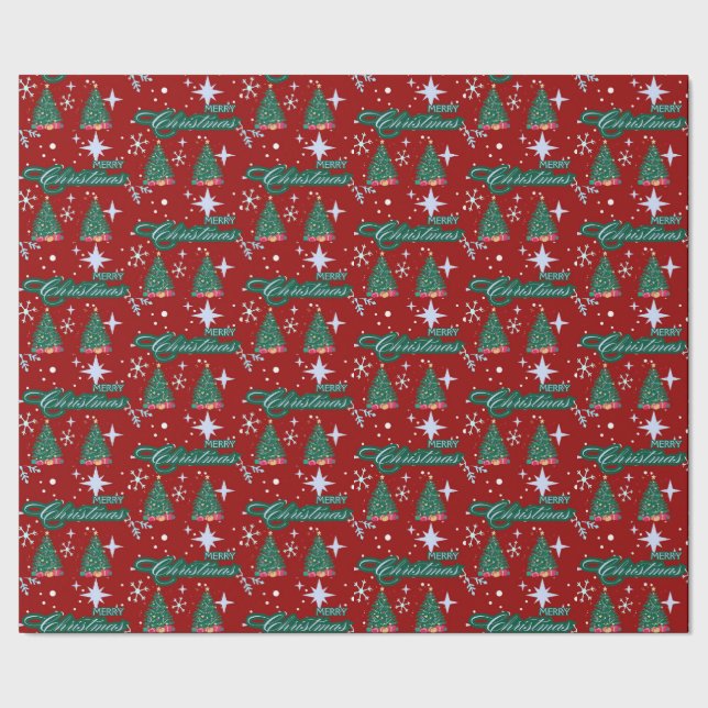 Merry Christmas Gift Wrapping Paper (Seam)