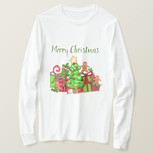Merry Christmas Gifts Around The Tree T-Shirt