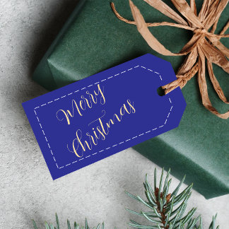 Merry Christmas Gifts Custom Name Minimalist Gift Tags