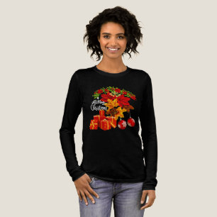 Merry Christmas Gifts, Flowers Bella Canvas Tshirt