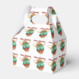 Merry Christmas Gingerbread Angel Favour Box