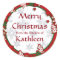Merry Christmas Gingerbread Cookie Gift Sticker