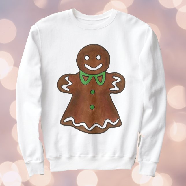 Merry Christmas Gingerbread Cookie Ugly Sweater (Gingerbread lady sweatshirt)