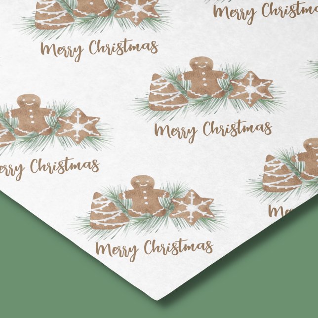 Merry Christmas Gingerbread Cookies Tissue Paper (Creator Uploaded)