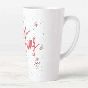 Merry Christmas Gingerbread Design. Latte Mug
