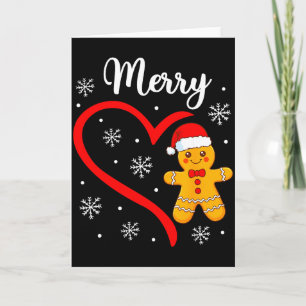 Merry Christmas Gingerbread Family Couples Xmas Pa Card
