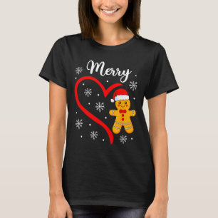 Merry Christmas Gingerbread Family Couples Xmas Pa T-Shirt