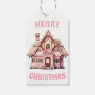 "Merry Christmas" Gingerbread House Christmas  Gift Tags