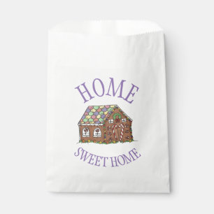 Merry Christmas Gingerbread House Holiday Treats Favour Bags