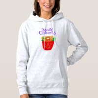 Merry Christmas gingerbread in a cup hoodie