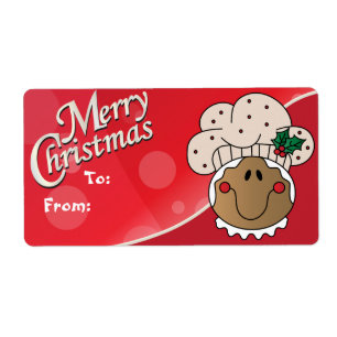 Merry Christmas Gingerbread Man Gift Tags