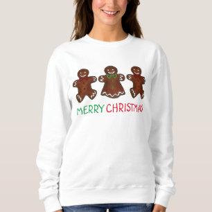 Merry Christmas Gingerbread Men Cookies Sweatshirt