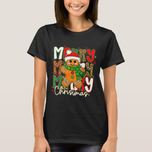 Merry Christmas Gingerbread Xmas Coquette Tis The  T-Shirt