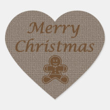 Merry Christmas gingersnap sticker