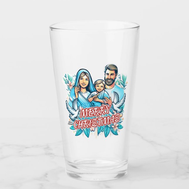 Merry Christmas  Glass (Front)