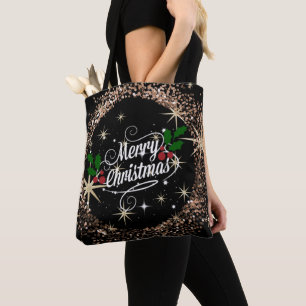 Merry Christmas glisten and shine Tote Bag