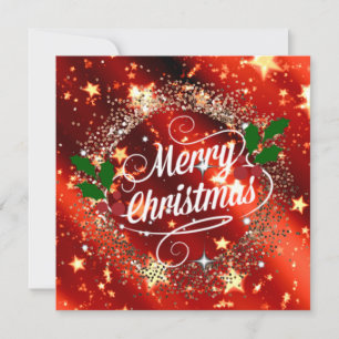 Merry Christmas glitter and shine Card