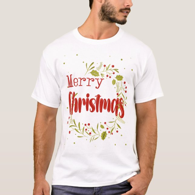 Merry Christmas, global holiday spirit T-Shirt (Front)