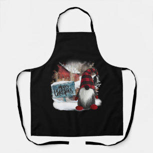 Merry Christmas Gnome Apron