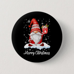 Merry Christmas Gnome Coffee Family Matching  6 Cm Round Badge