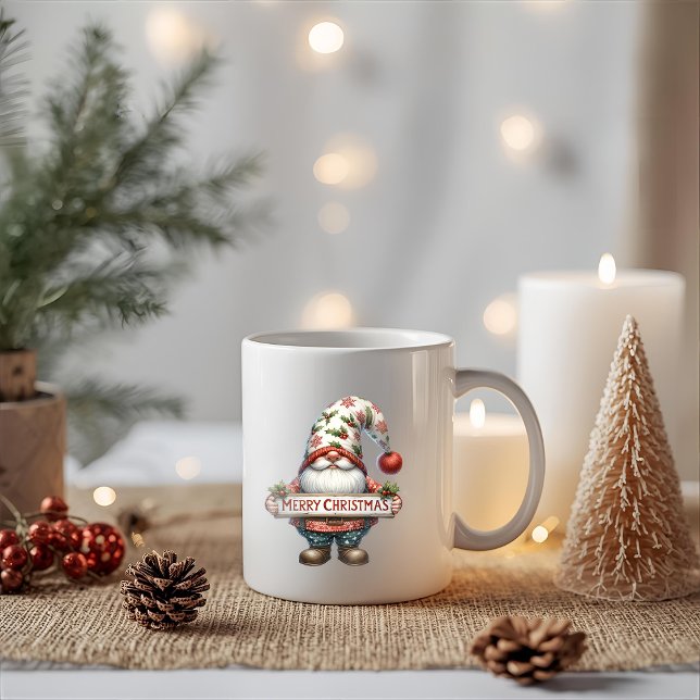 Merry Christmas Gnome Coffee Mug (Creator Uploaded)