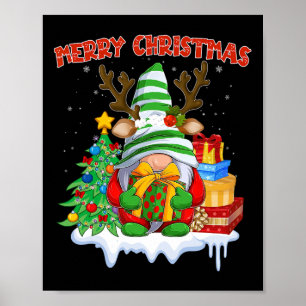 Merry Christmas Gnome Family Christmas For Women M Poster