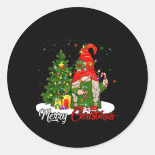 Merry Christmas Gnome Family Christmas S For Women Classic Round Sticker
