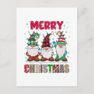 Merry Christmas Gnome Family Funny Xmas Tree Enclosure Card