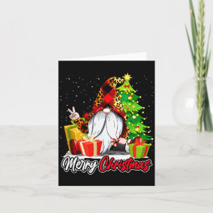 Merry Christmas Gnome Family Matching Pajama Xmas Card